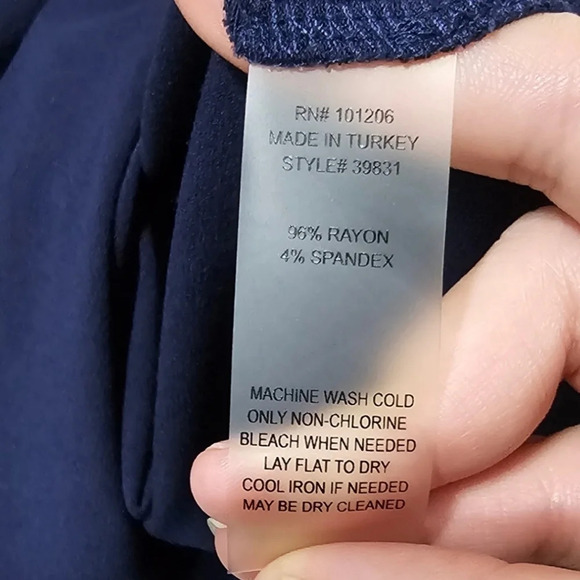 Soft Surroundings Sloane Navy Blue Maxi Dress - Picture 9 of 10